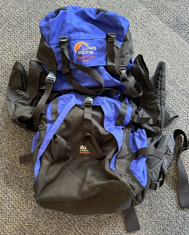 LOWE ALPINE BLUE/BLACK CONTOUR 90+15 ADVANCED PARALUX SYSTEM BACKPACK 2