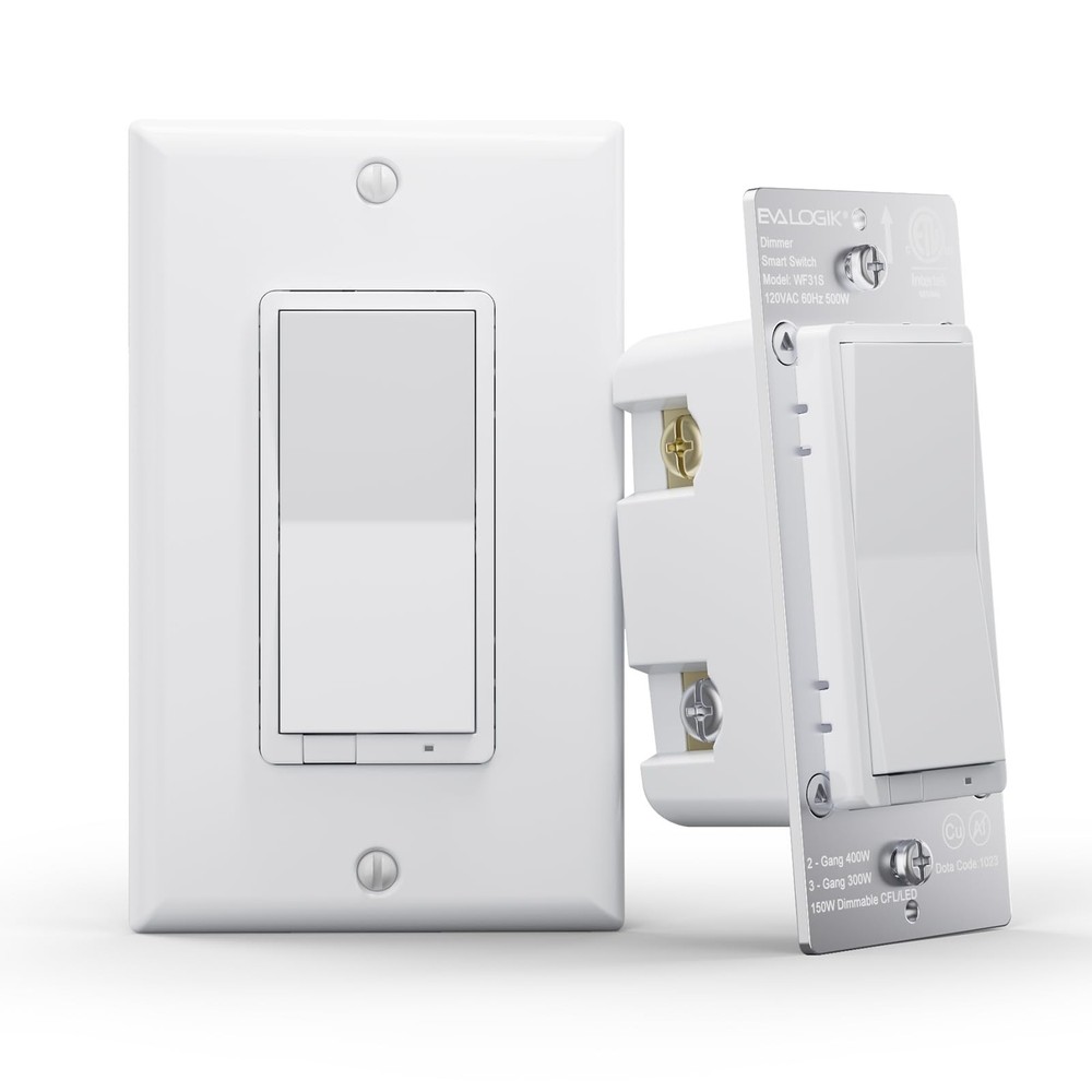3-Way Smart WiFi Dimmer Light Switch, in-Wall, No Hub Required, Compatible wi...