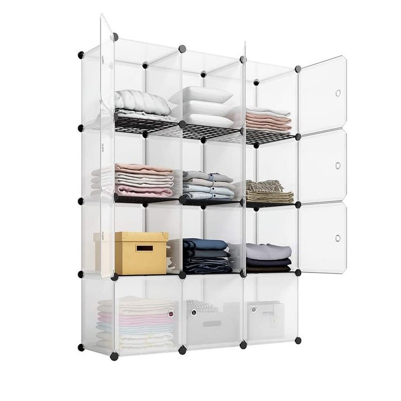 12 Cube Storage Organizer Portable Adjustable Multi-Purpose Shelving Unit New gallery