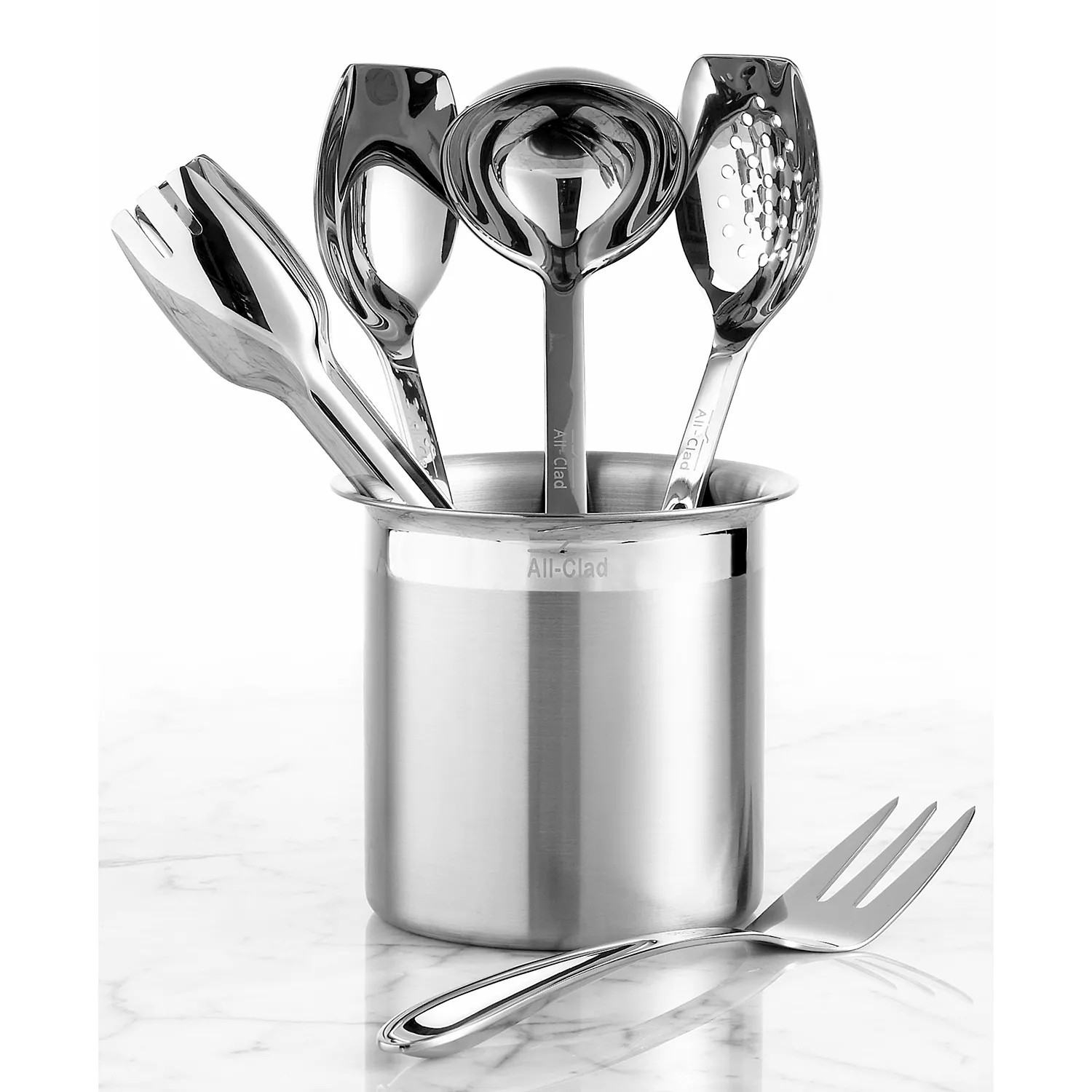 129$ All Clad Stainless Steel Cook & Serve 6-Piece Tool Set Silver Size One gallery