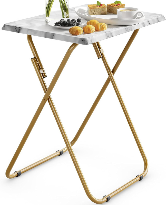 Folding TV Tray Table -Stable Tray Table with No Assembly Required, TV Dinner Tr gallery