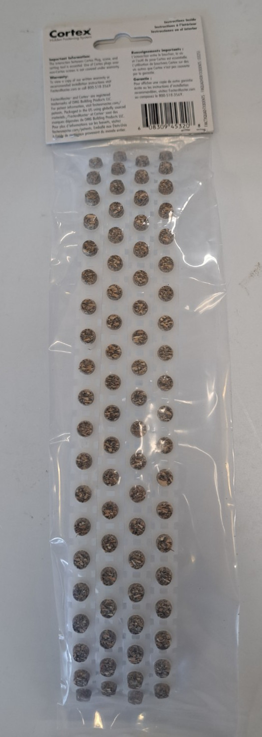 80 TOASTED SAND COLLATED FASTENMASTER CORTEX TREX DECKING PLUGS ® COMPOSITE gallery