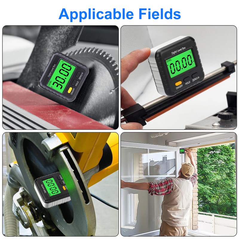 4*90 Magnetic Digital Inclinometer Level Box Gauge Angle Meter Finder Protractor gallery