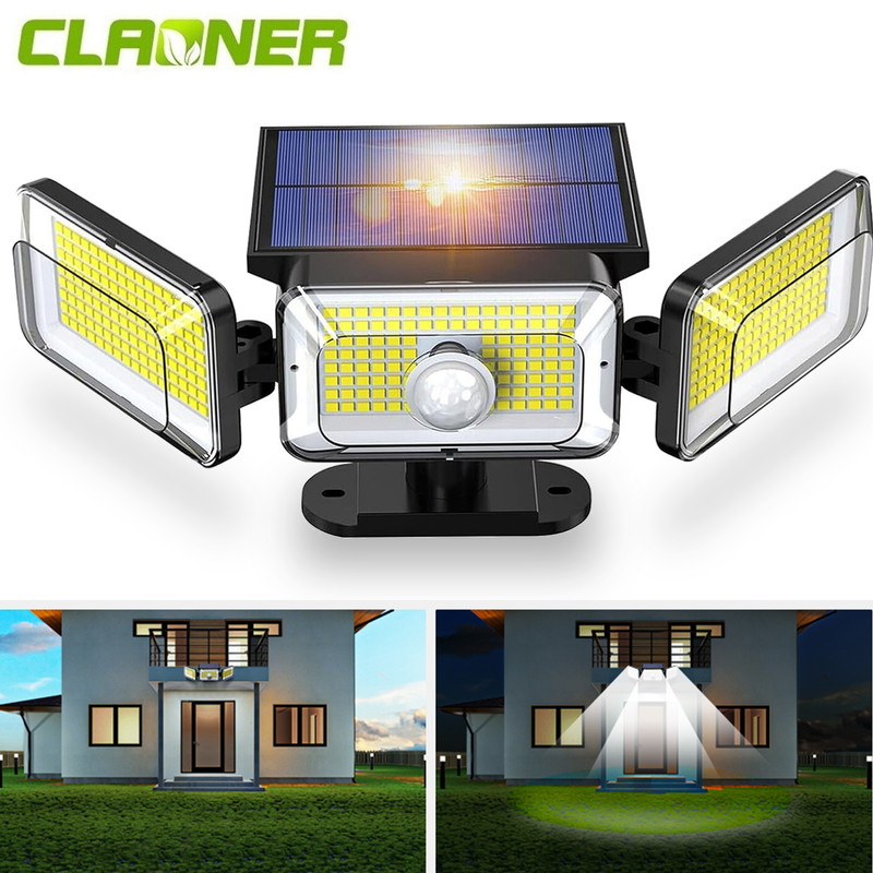 2 Pack LED Motion Sensor Solar Lights ,Outdoor IP65 Waterproof Security Lamp gallery