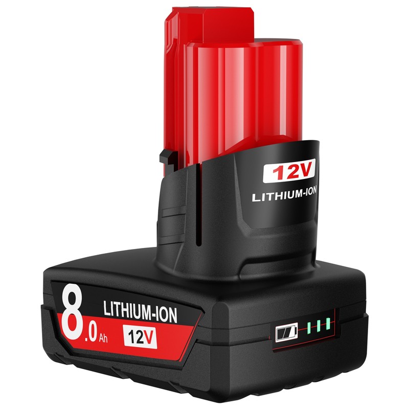 2Pack For Milwaukee for M12 LITHIUM 8.0Ah Extended Capacity Battery 48-11-2460 gallery