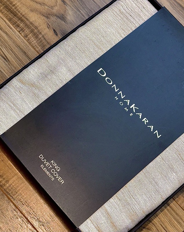 Donna Karan Elements Natural Raw Silk Blend King Duvet Cover | Luxurious Bedding gallery