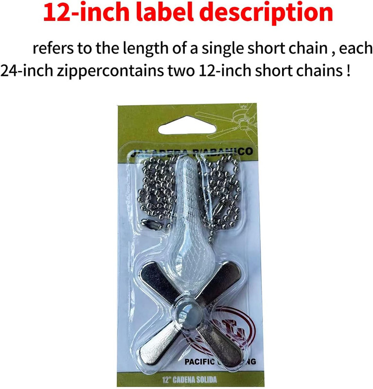 Ceiling Fan Pull Chain Set 2Pcs Light Fan Extender Nickel Beaded Switch Decor gallery