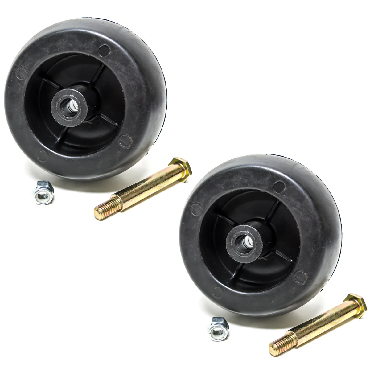 2PK Deck Wheels & Bolts for Craftsman Riding Lawn Mower 133957 193406 gallery