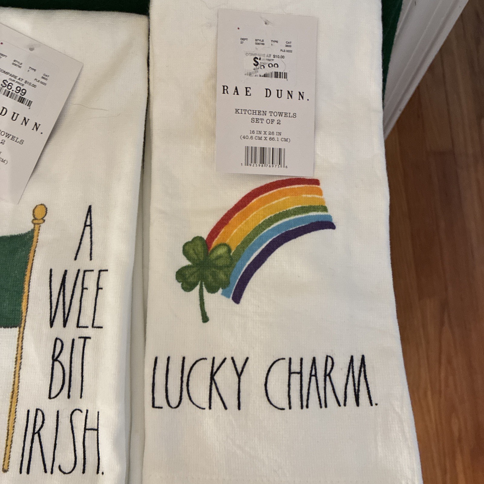 Set 6 Rae Dunn Hand Towels. New Old Stock NWT gallery