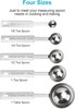 5PCS Measuring Spoons Set, Includes 1/8 tsp, 1/4 tsp, 1/2 tsp, 1 tsp, 1 gallery