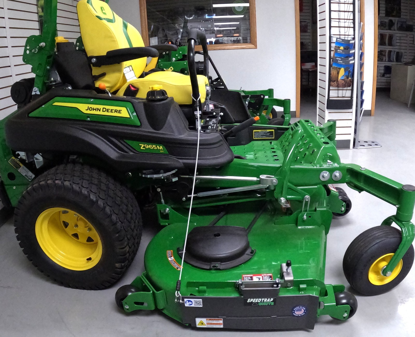 Speedtrap® Chute Blocker John Deere® ZTrak® Z994R 54", 60", & 72" No drilling gallery