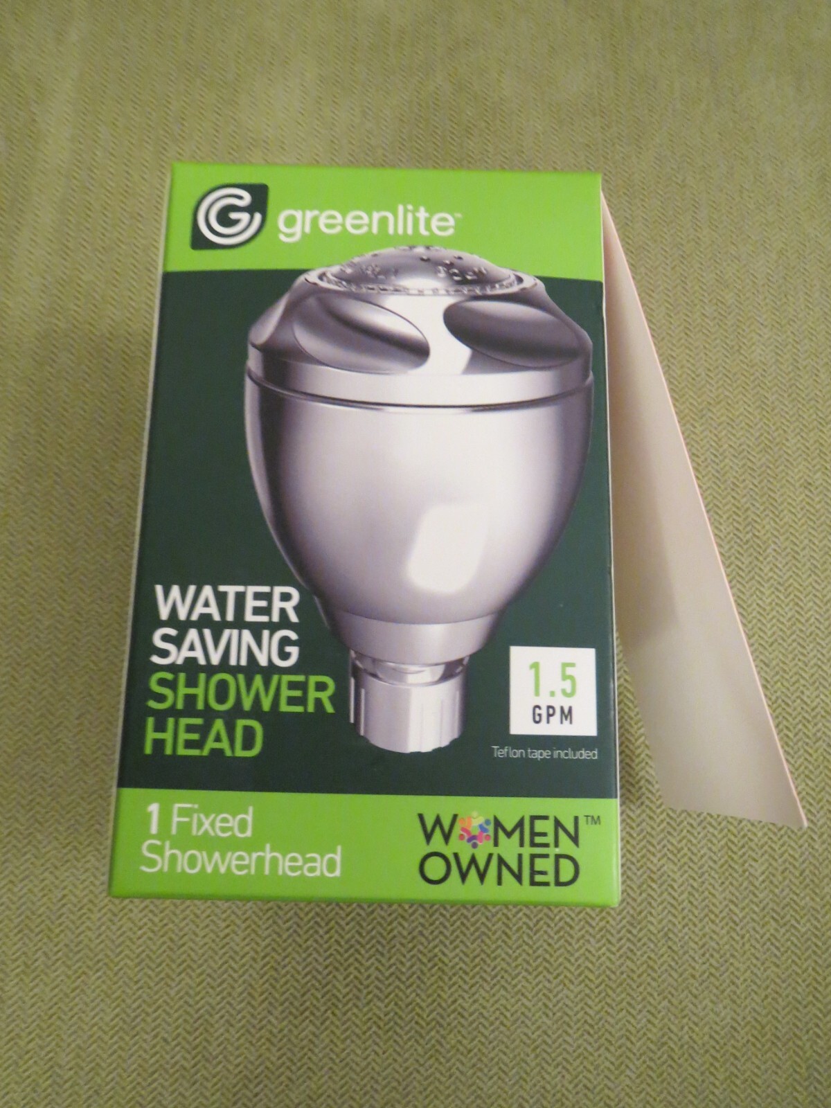 NEW Greenlite Water Saving Fixed Shower Head 1.5 gal/min, PACKAGING MAY VARY gallery