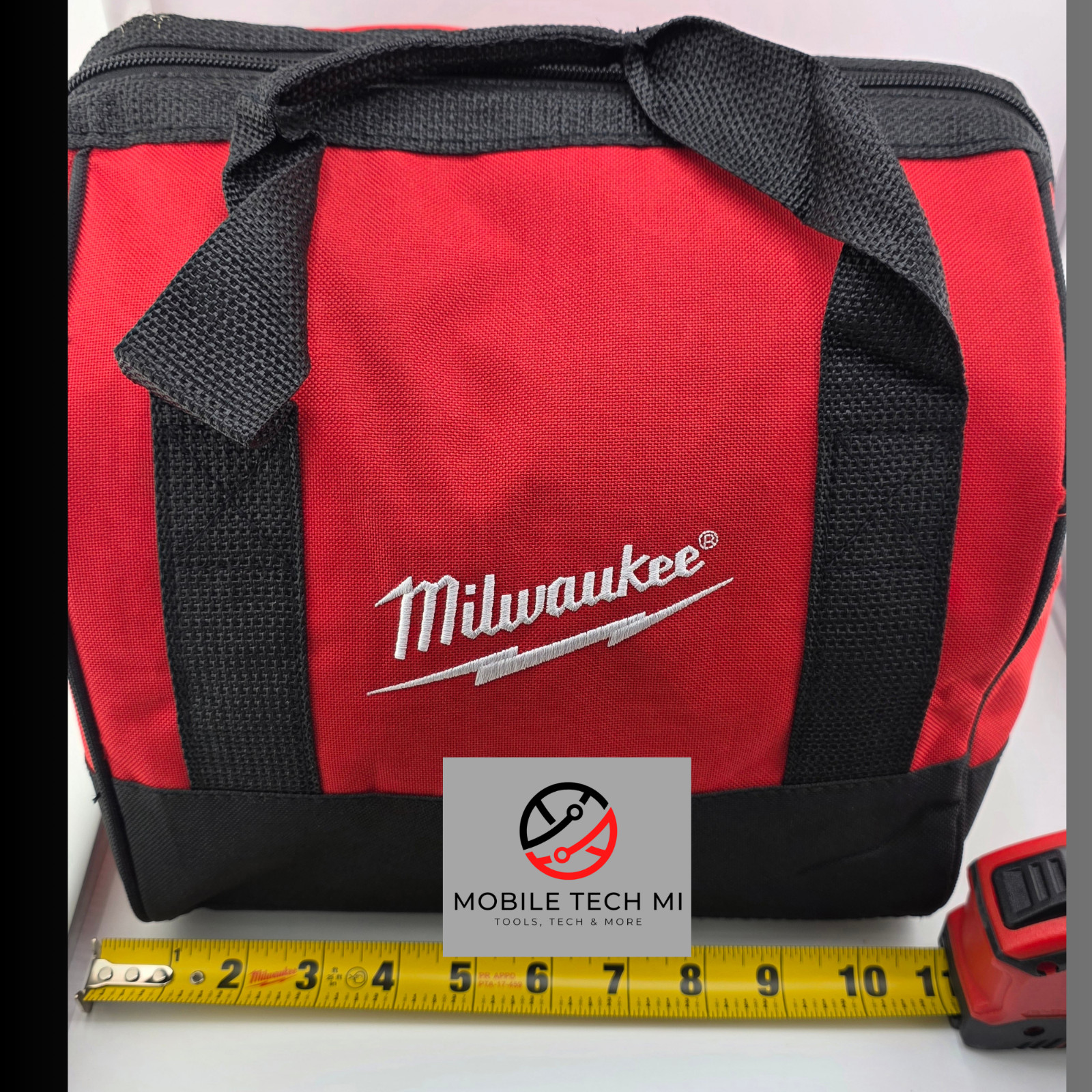 NEW Milwaukee M12 M18 Contractor Tool Bag 11" x 10" x 8" Case Small Medium Size gallery