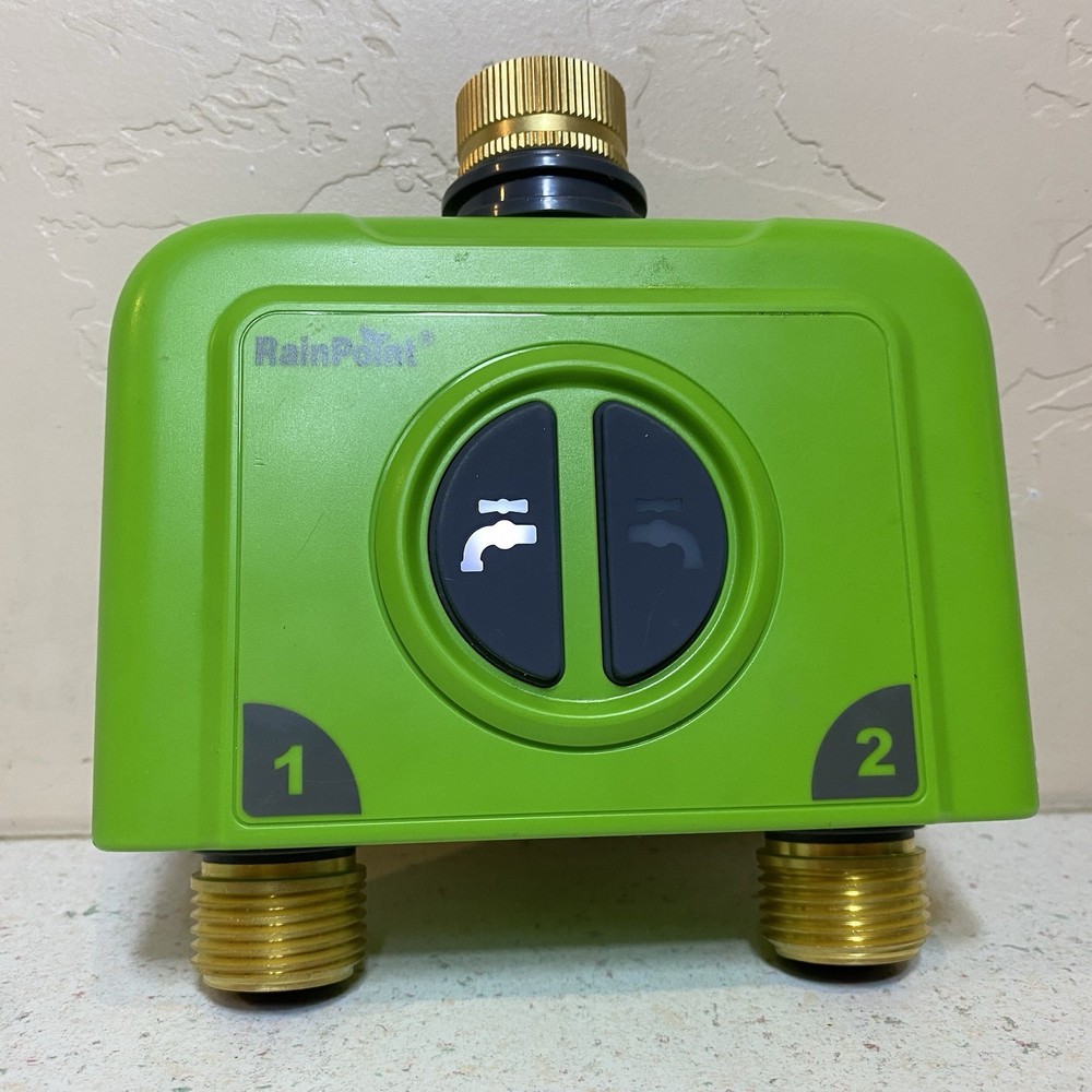 RAINPOINT Water Timer for Garden Hose 2 Zone Sprinkler No Back plate **