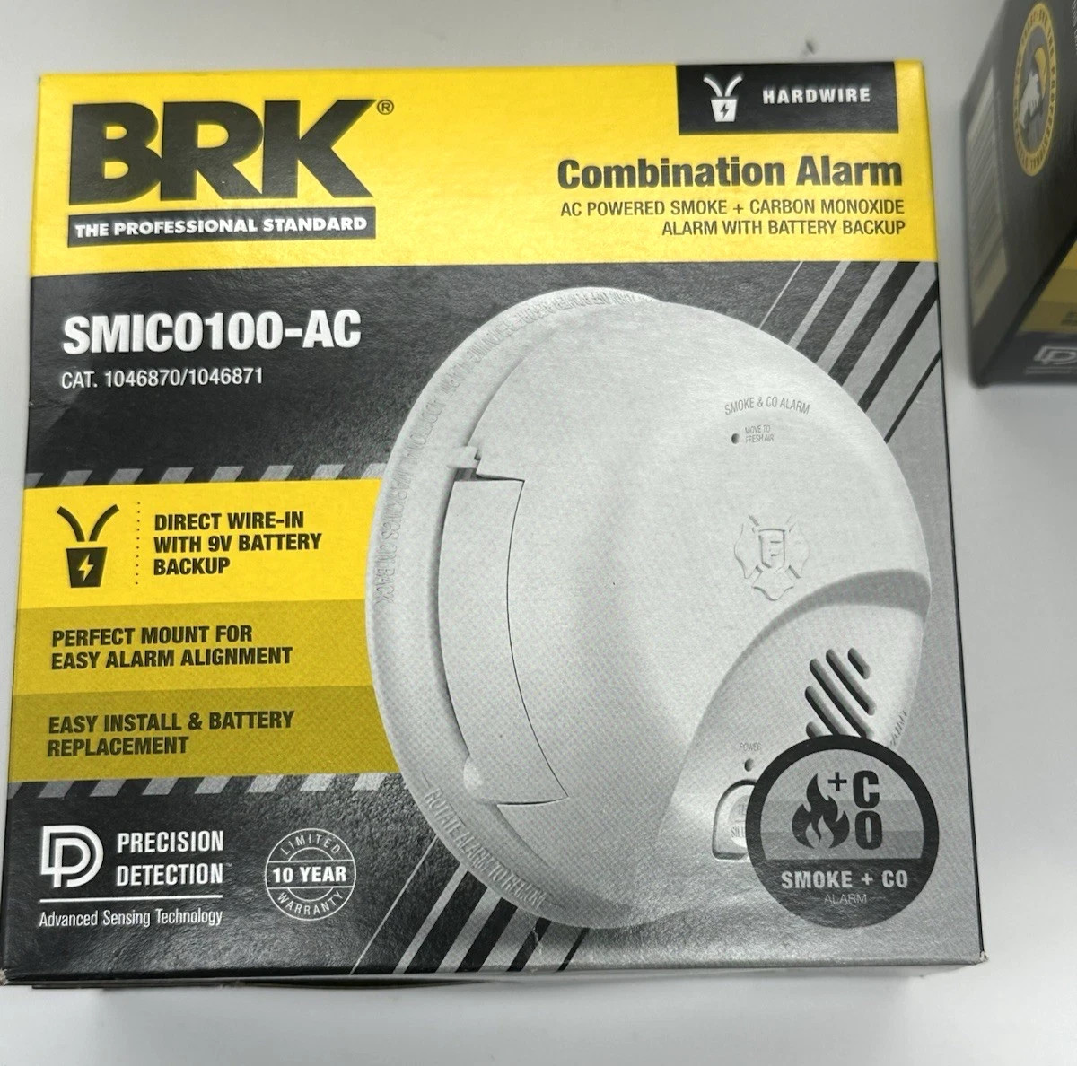BRK - (6 PCS ) - SMICO100-AC Hardwired Smoke & Carbon Monoxide Detector gallery