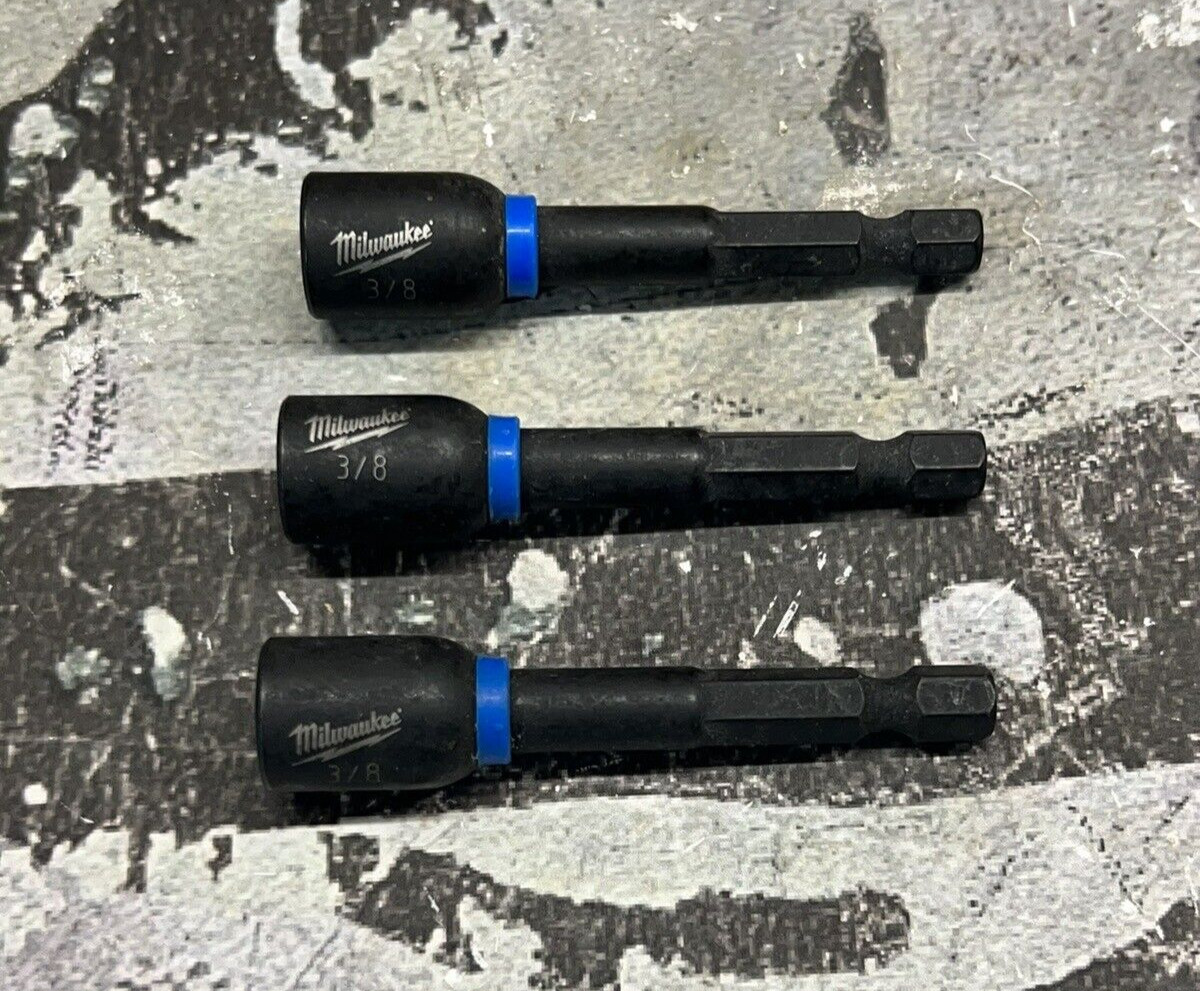 3 PACK MILWAUKEE 49-66-4535 MAGNETIC IMPACT NUT DRIVER 3/8 gallery
