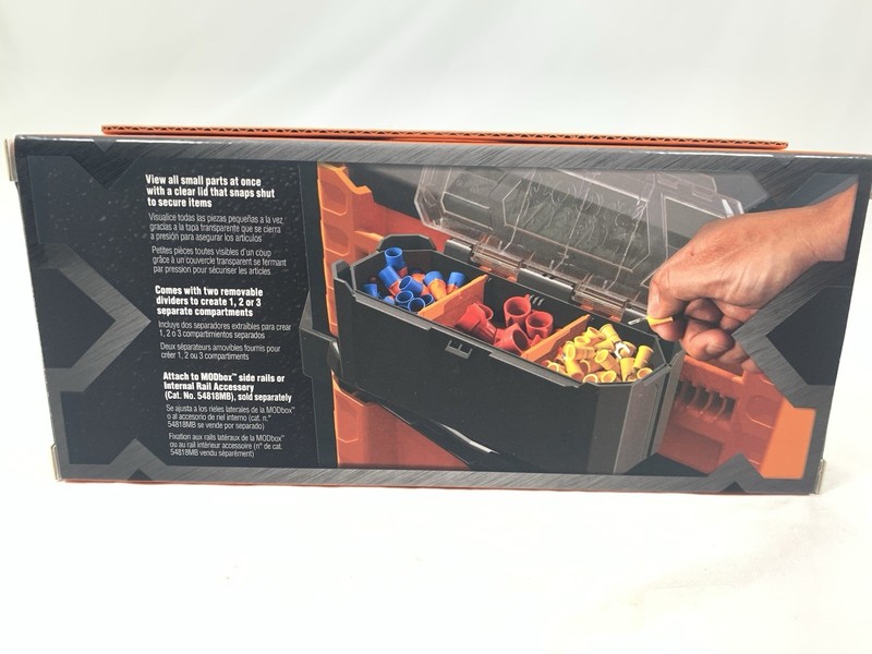 Klein Tools Modbox Parts Bin With Clear Lid Portable Tool Storage Organizer gallery
