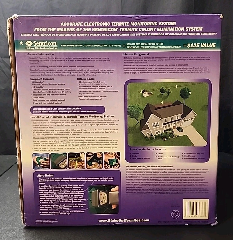 Stakeout Electronic Termite Detection by Dow 12 Monitors gallery
