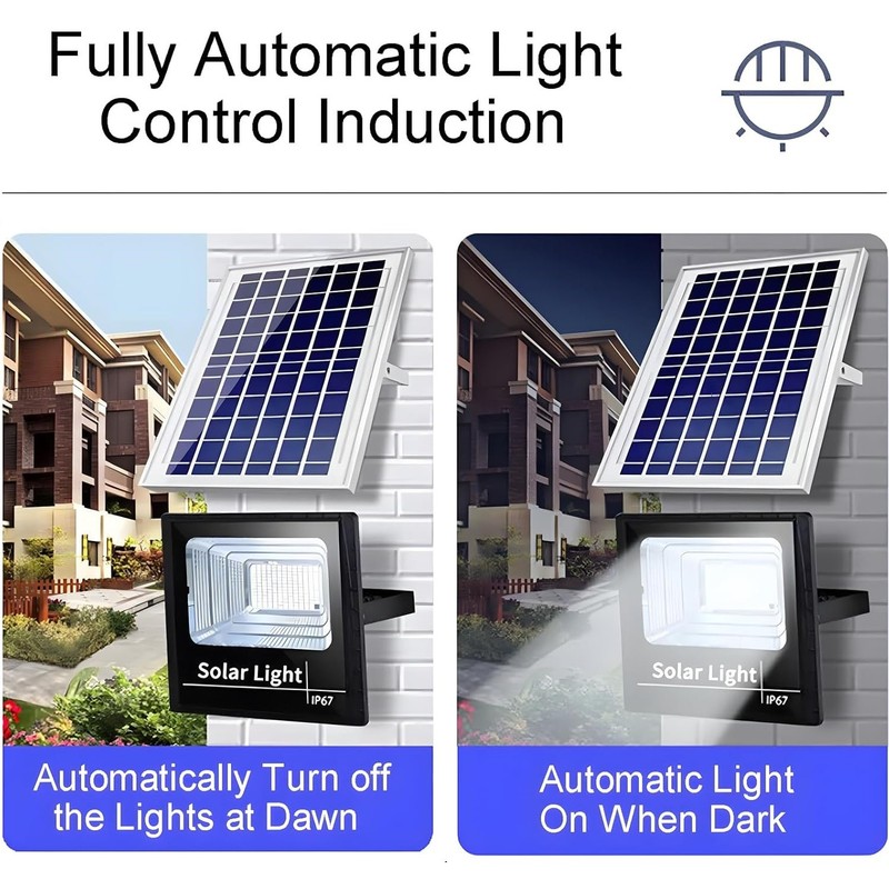 1000W Outdoor LED Solar Security Light Street Flood Light Dusk to Dawn Wall Lamp gallery