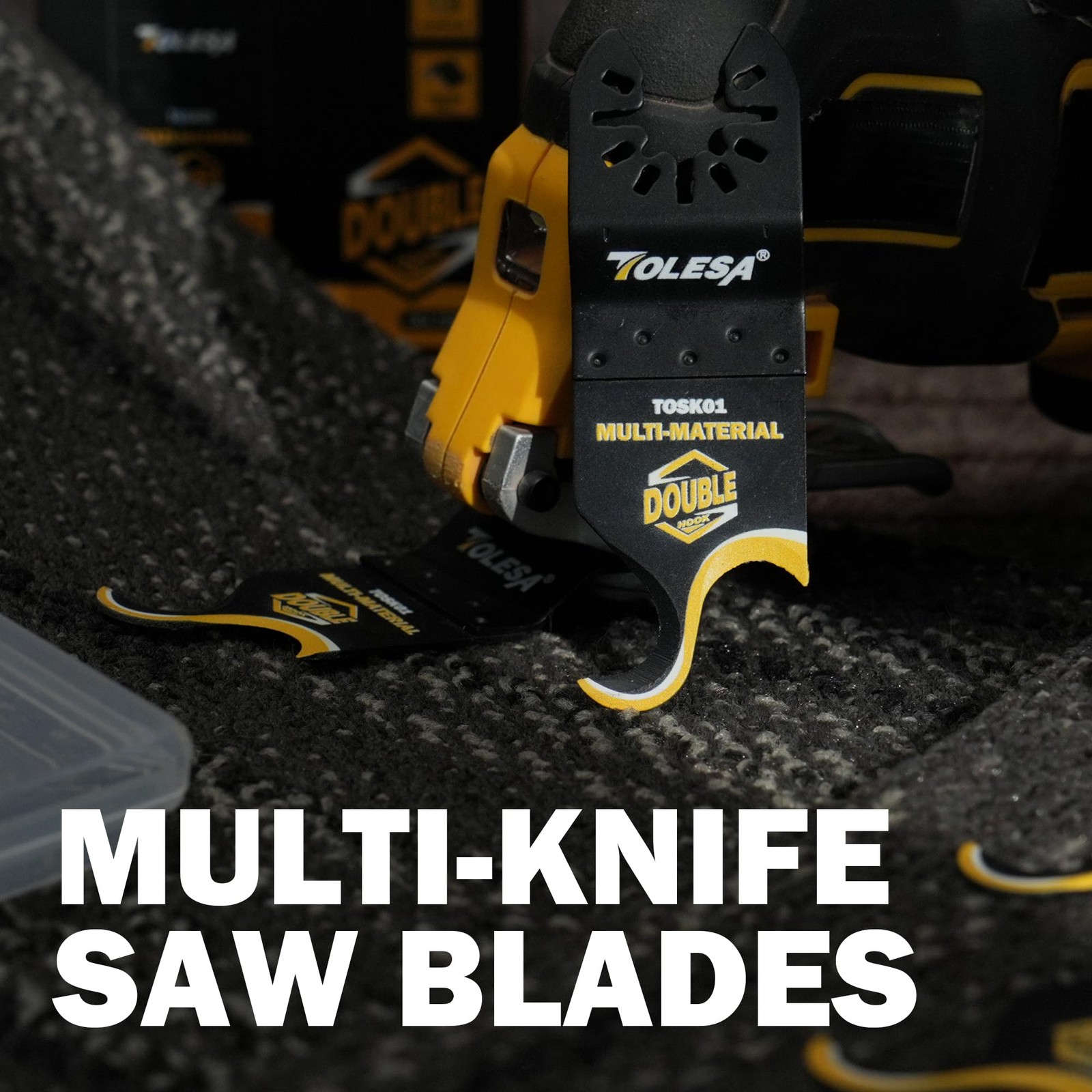 Oscillating Tool Hook Knife Blades - 5 PCS for Roofing, PVC, Carpet, Cardboard gallery