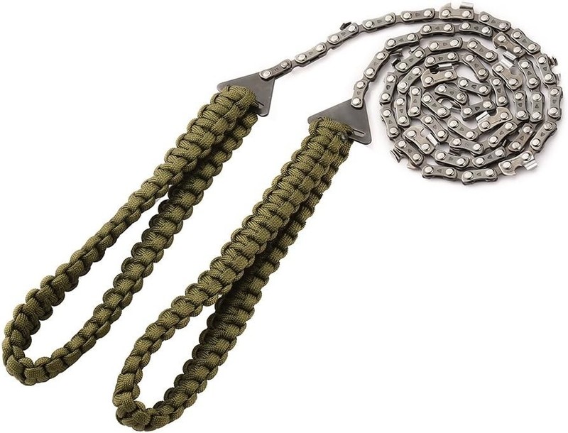 Lightweight 36-Inch Chainsaw with Paracord Handle - Ultimate Outdoor Gear gallery