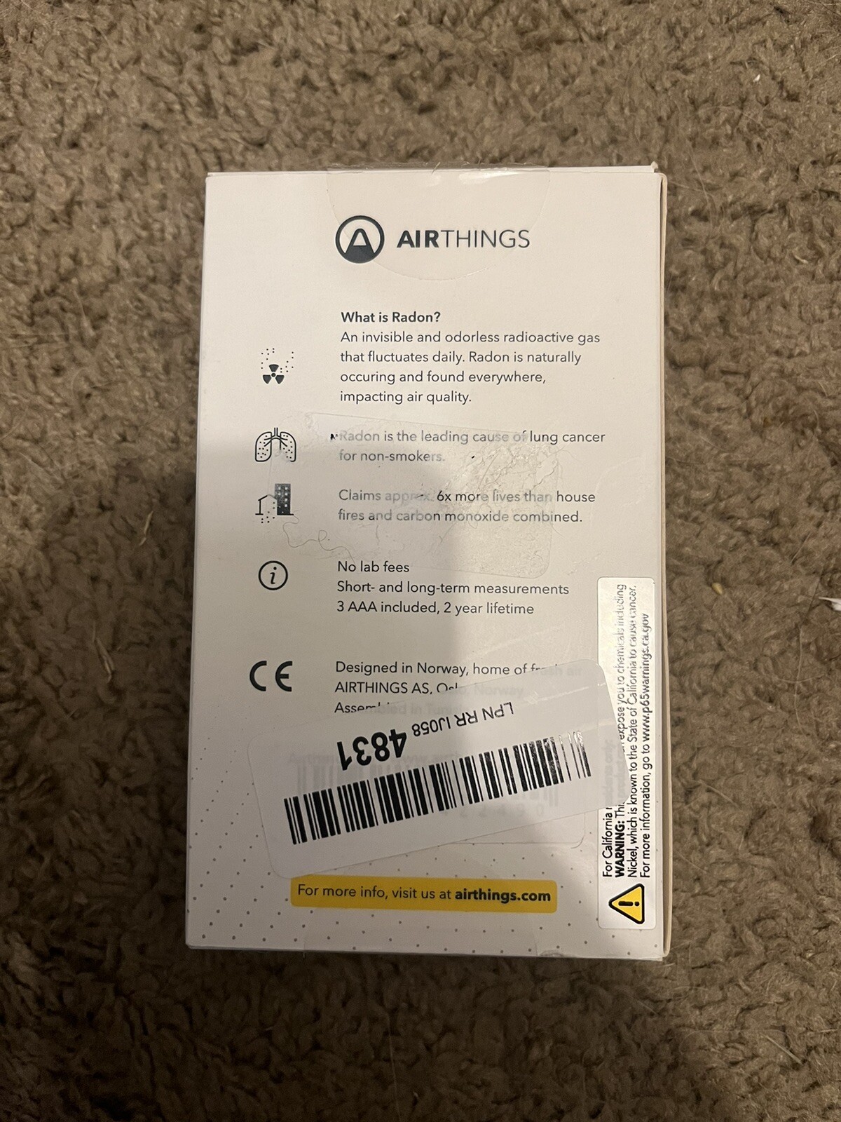 Airthings 223 Corentium Home Radon Detector gallery