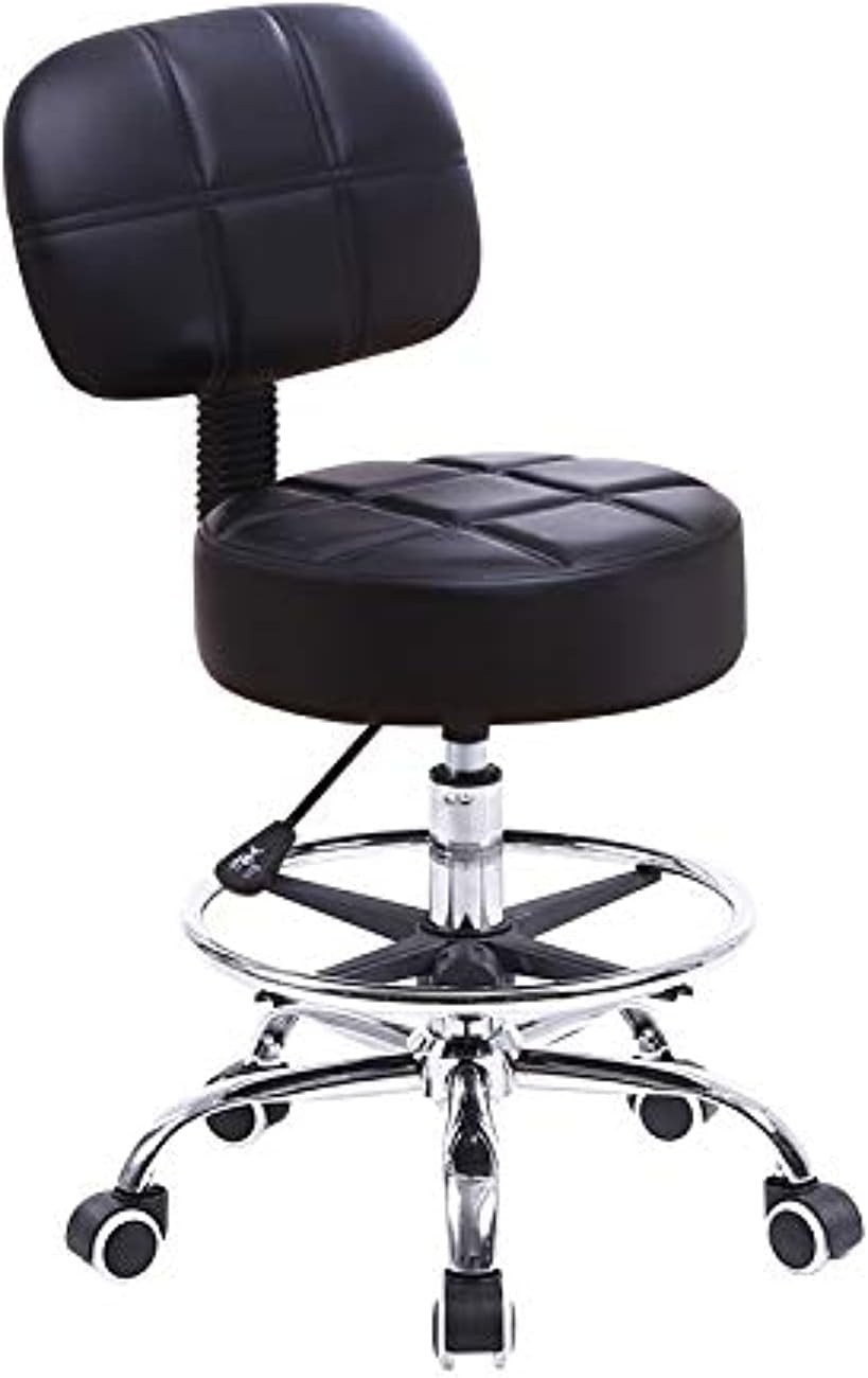 Adjustable Seat Work Shop Stool Chair Swivel Bench Bar Rolling Garage Mechanics gallery
