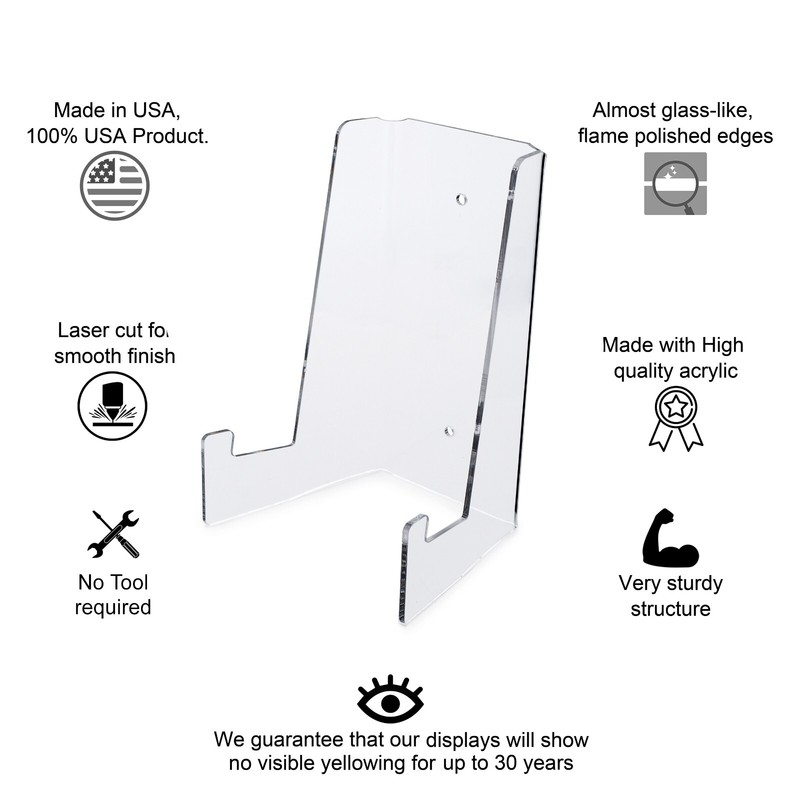 Clear Choice Tabletop Wall Mount Acrylic Specialty Easel gallery
