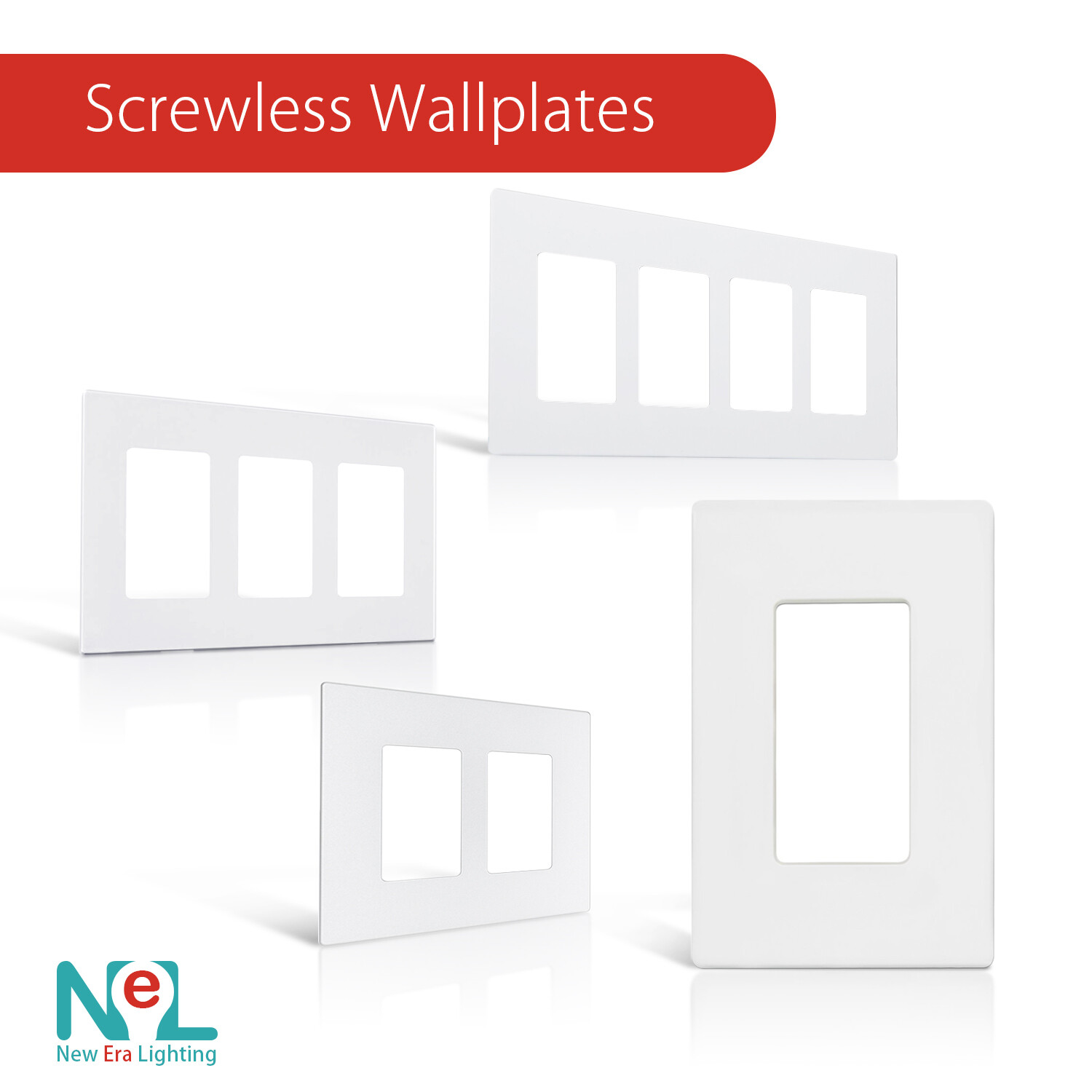 Screwless Decora Wall Switch Plate 1-4 Gang GFI Rocker Switch Plate Outlet Cover gallery