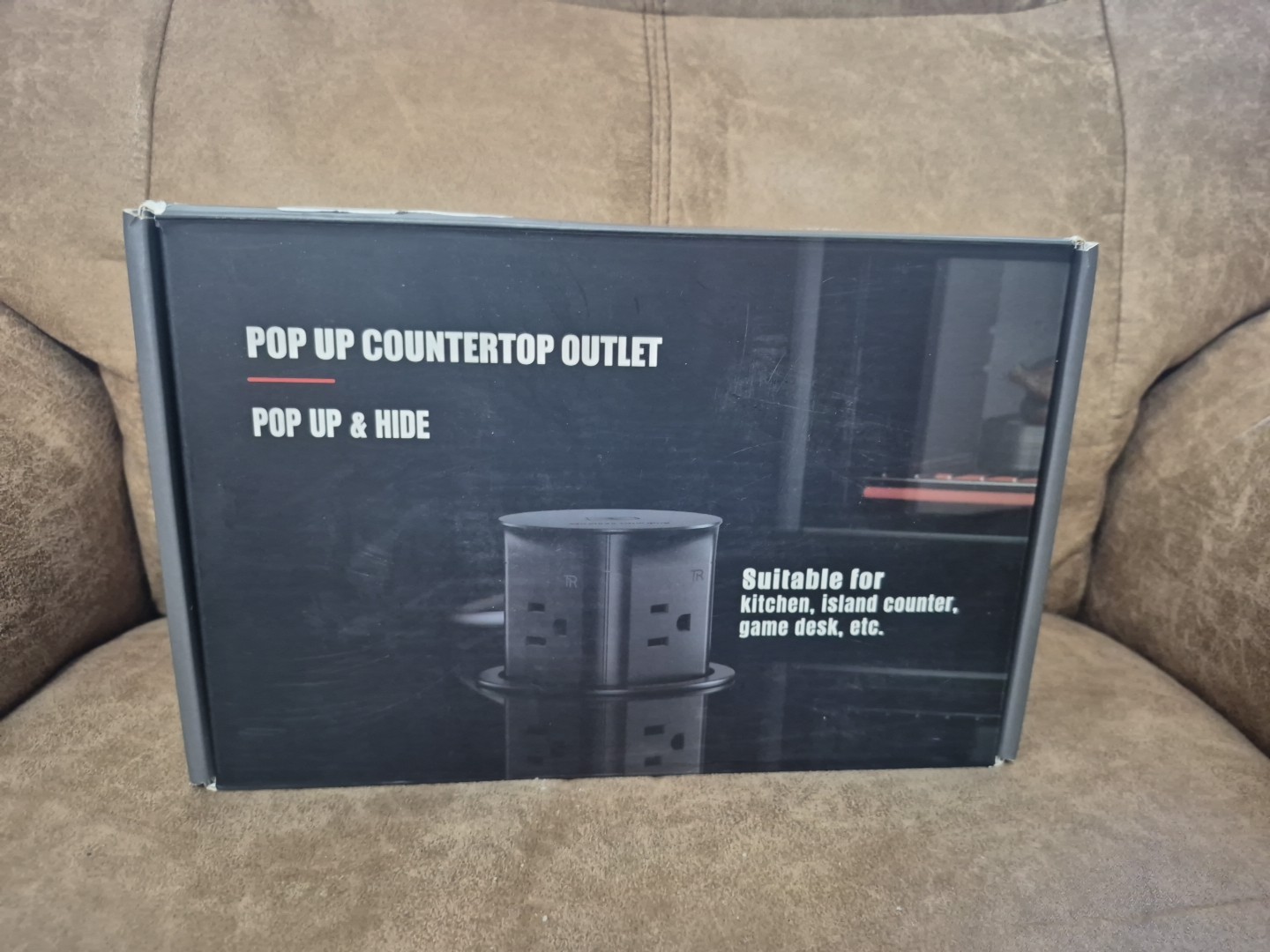 White Automatic Pop Up Countertop Outlet gallery
