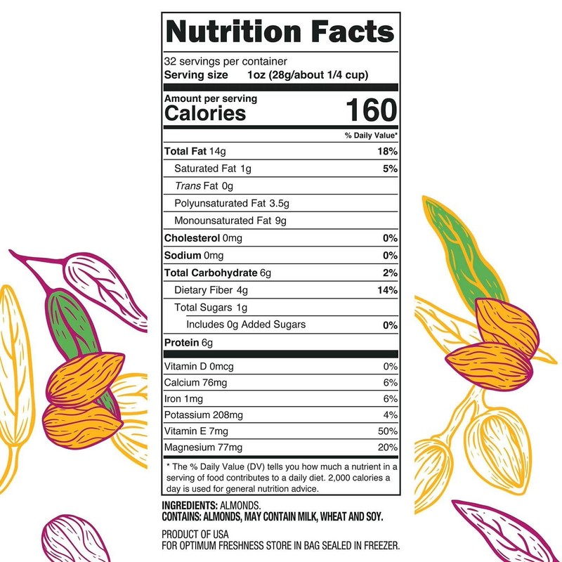 2 PACK-Member's Mark Whole Natural Almonds (3 lbs each)Total 6 lbs Free Shipping gallery