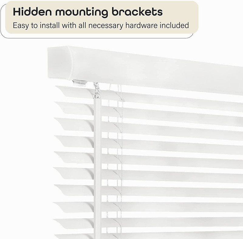 Cordless Light Filtering Mini Blind - 22 Inch Width, 64 Inch Length, 1" Slat Siz gallery