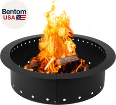 Smokeless Firepit – 36 Inch Outer/30 Inch Inner round Fire Ring Insert Liner – H