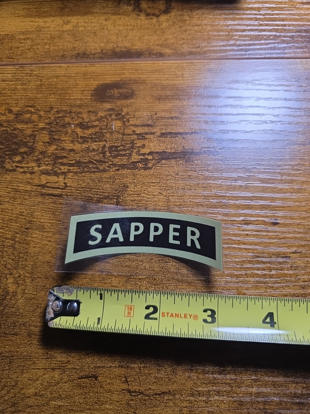 Sapper Tab Subdued 3in UV DTF Decal Waterproof Made In USA gallery