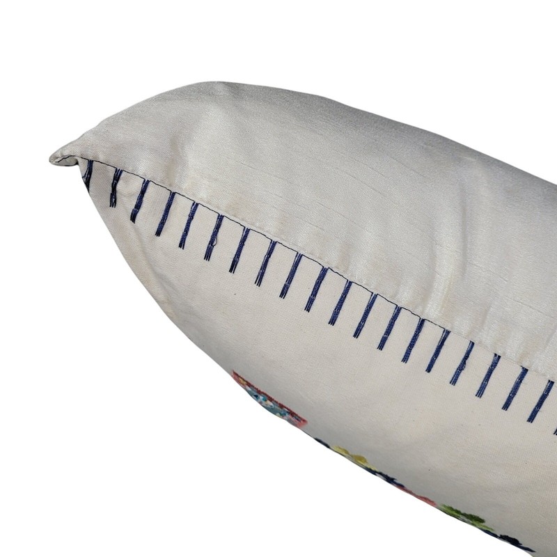 Cynthia Rowley Duck Down Feathers Throw Pillow 12x20 HOME Embroidered Sequins gallery