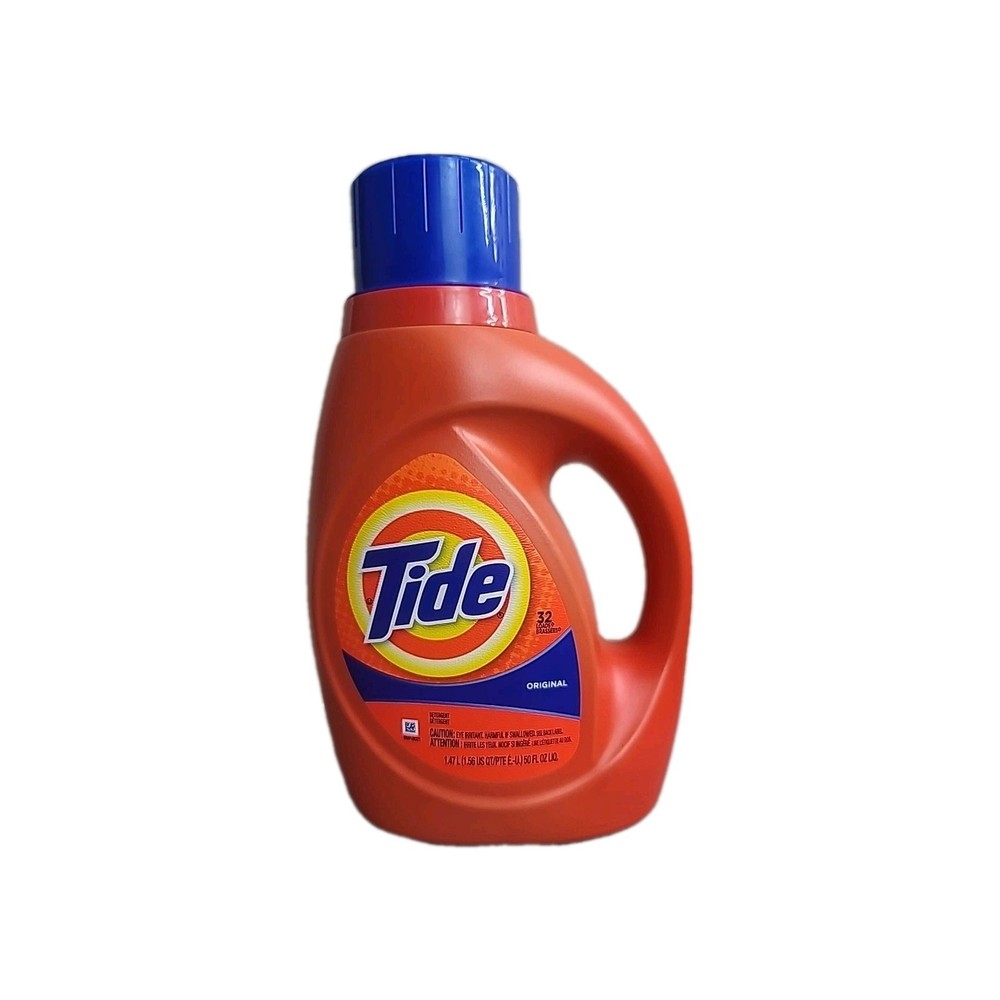 Tide Liquid Laundry Detergent, Original Scent, 32 Loads, 50 Fl Oz New