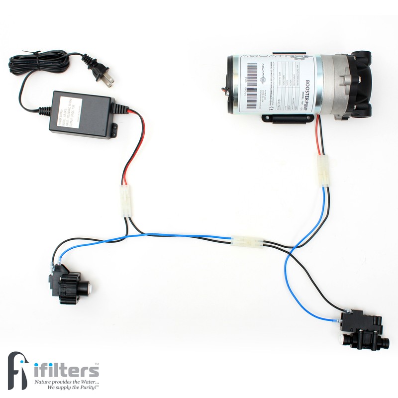 Booster Pump Kit for Reverse Osmosis RO DI Systems Up To 50 GPD, 1/4" QC Ports gallery