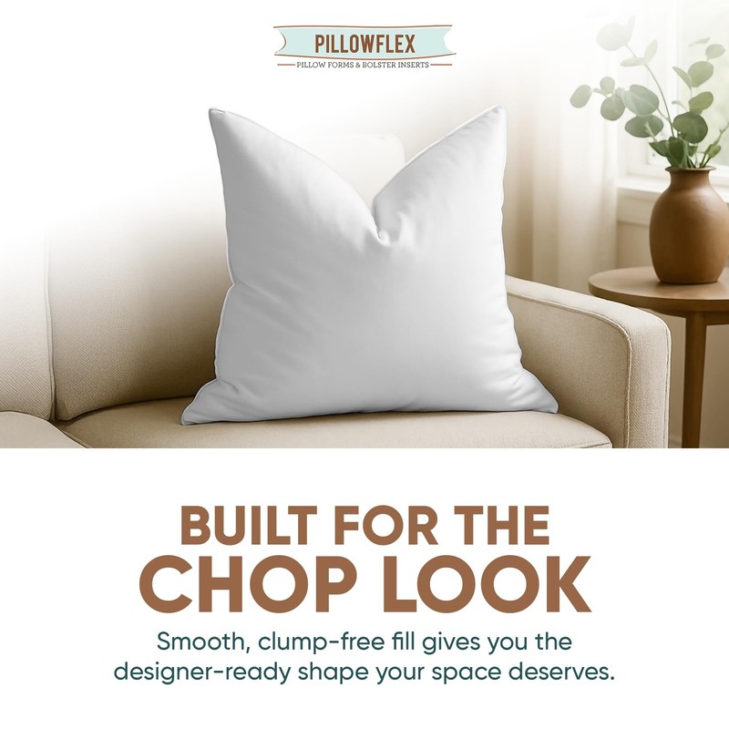 Synthetic Down Pillow Insert - 28x28 Down Alternative, Ultra Soft Large Squar... gallery