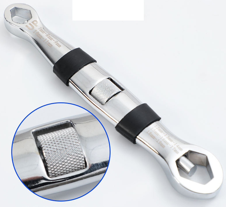 Universal Wrench 23 In 1 Wrench Ratchets Adjustable Spanner 7-19mm Hand Tool gallery