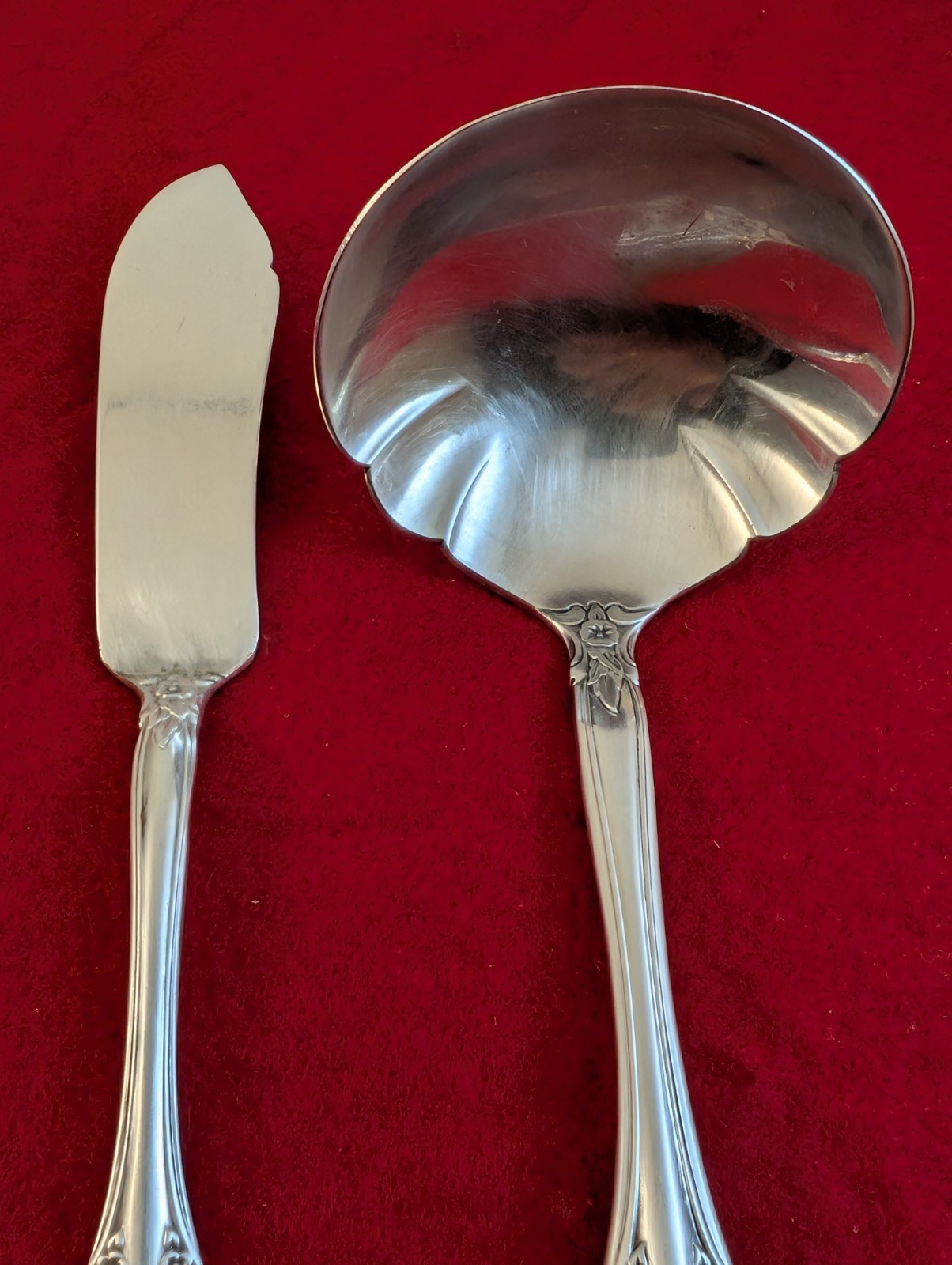 International Deep Silver SilverPlate ORLEANS 4-Piece Serving Set Flatware gallery