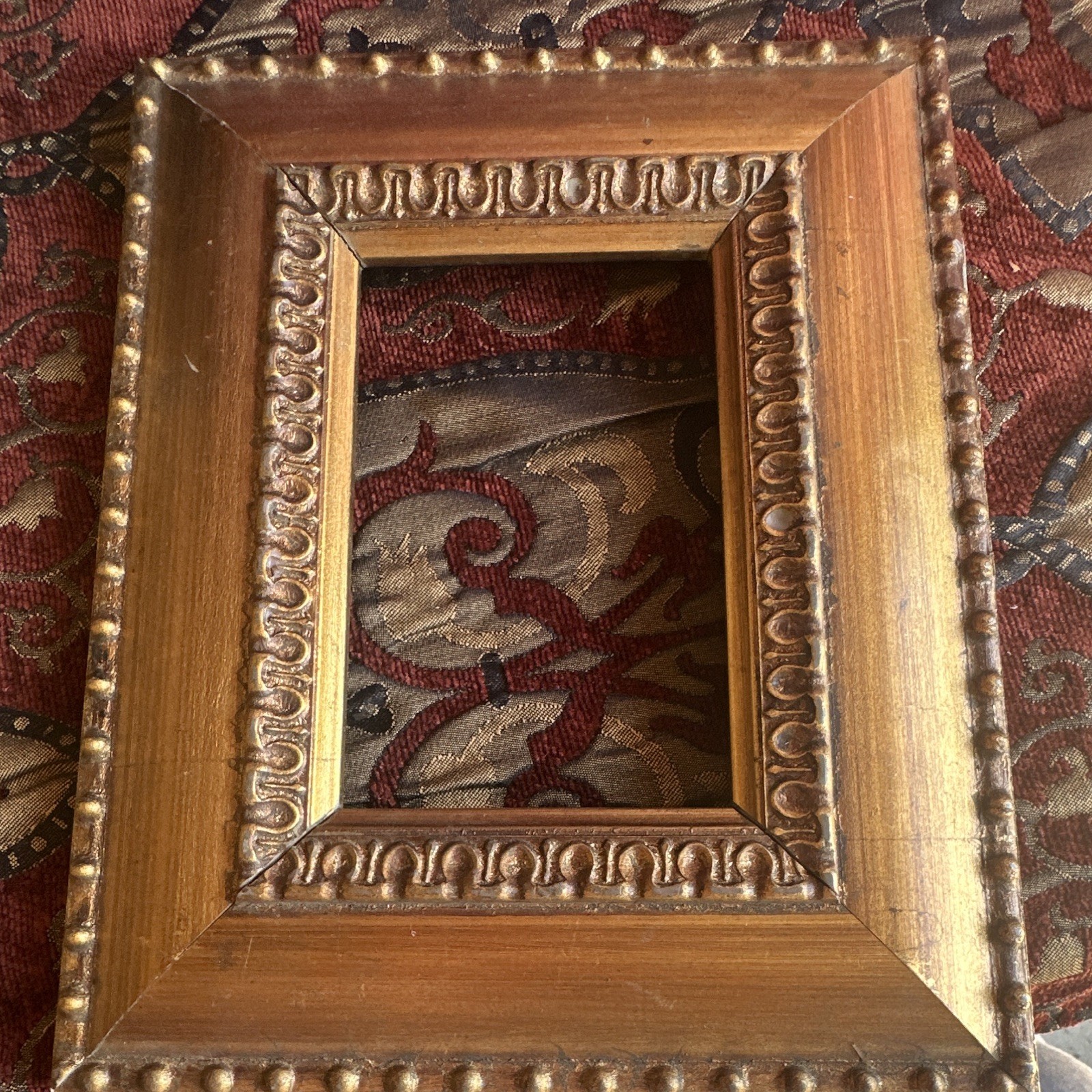 Ornate Gold Wood Rectangular Photo Frame, Holds 1 Photo, Less Than 6 in gallery