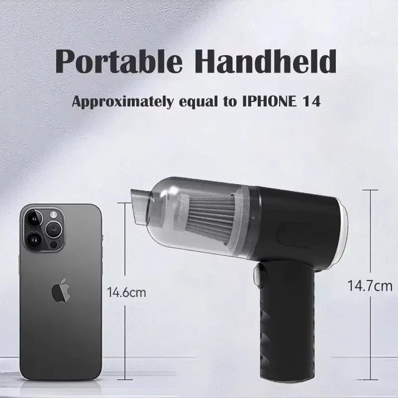 9000Pa Wireless Car Vacuum Cleaner USB Charging 1200mAh Portable Cleaning Applia gallery