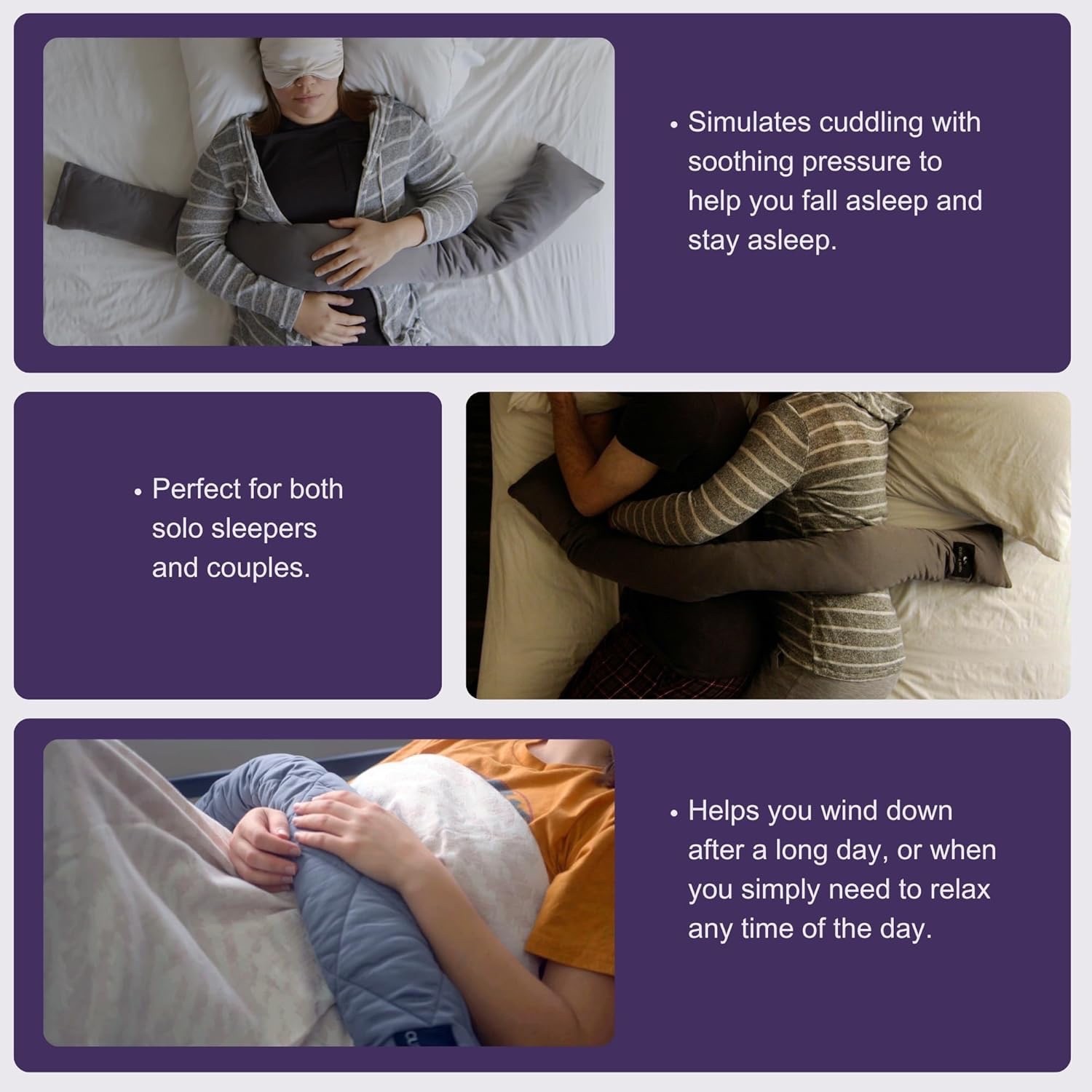 Cuddle Sleep Weighted Pillow - Cool Touch, Travel-Friendly, Machine Washable gallery