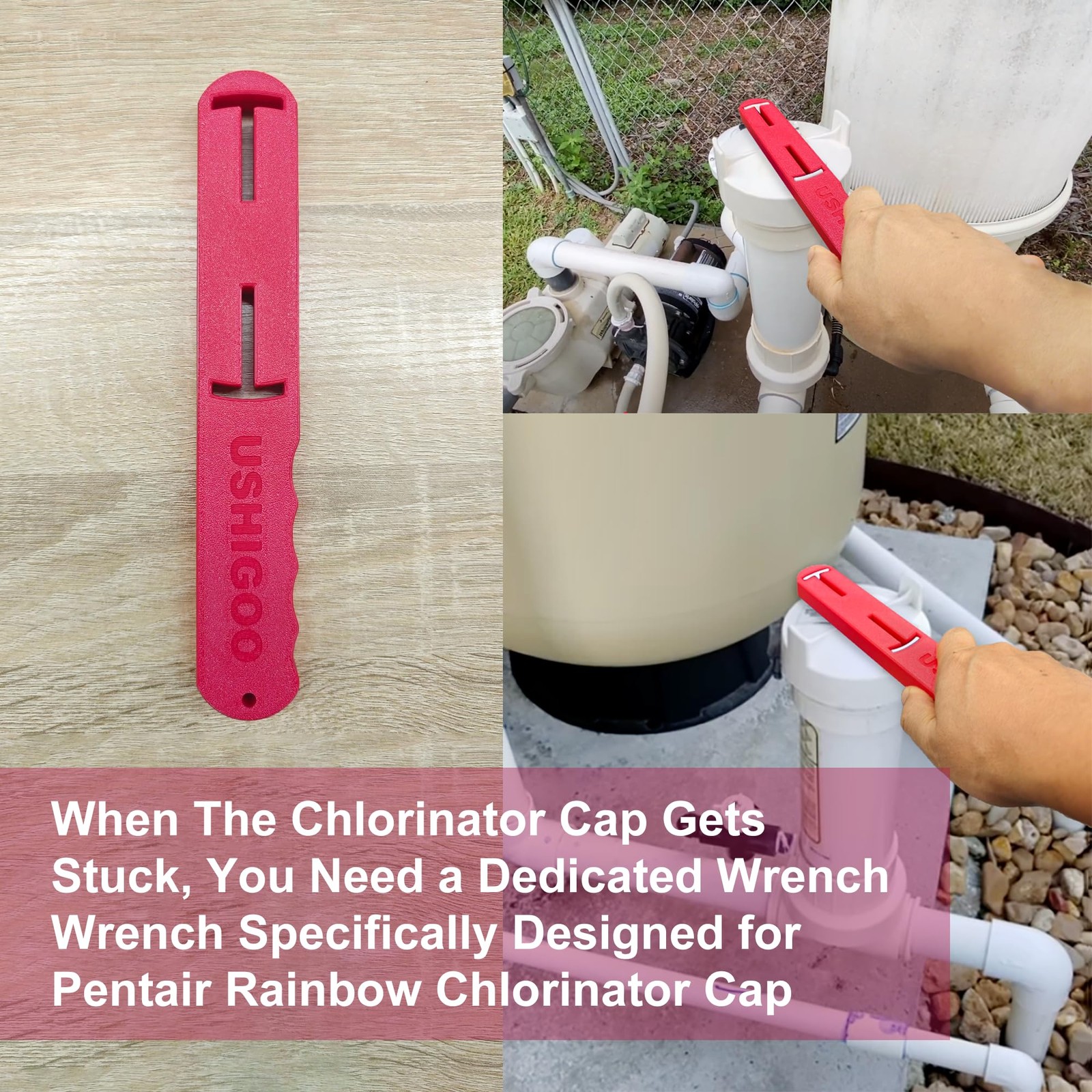 Chlorinator Lid Wrench for Pentair Rainbow 300/320 HeavyDuty Tool gallery