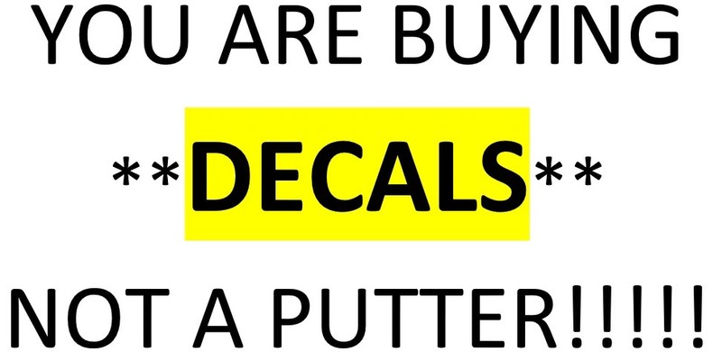 37mm Odyssey Triple Track Two Ball Putter Alignment Aide Vinyl Decal Sticker TWO gallery