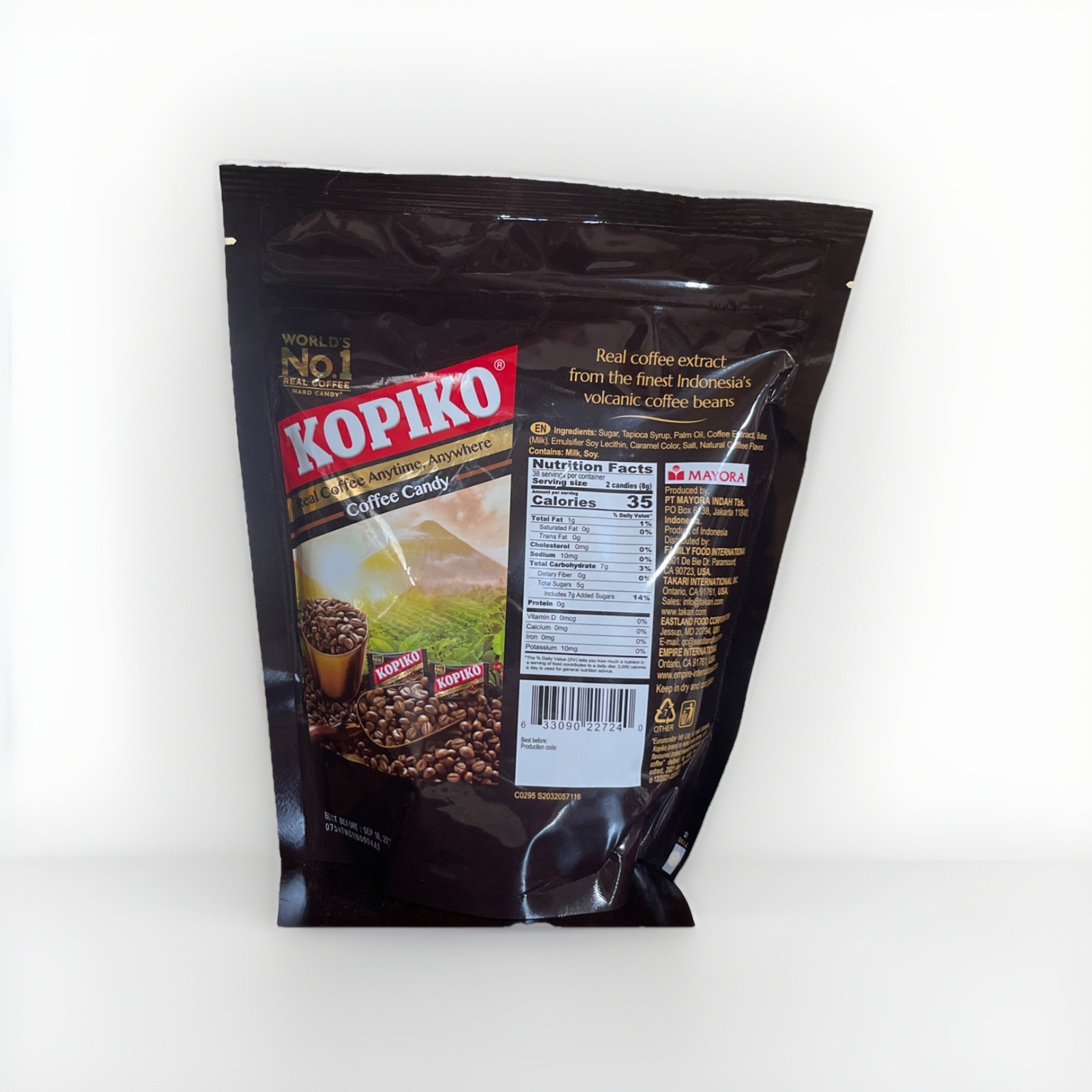 Kopiko Real Coffee Flavored Candy 10.6 Oz. Bag Hard Coffee Candy 1pk gallery