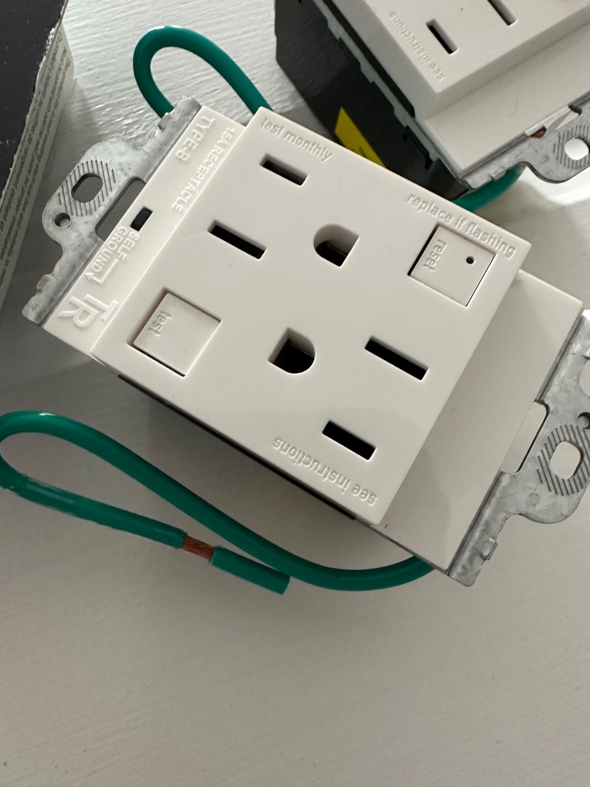 Legrand Adorne 15A GFCI Tamper-Resistant Outlets - White Finish (AGFTR2152W4) gallery