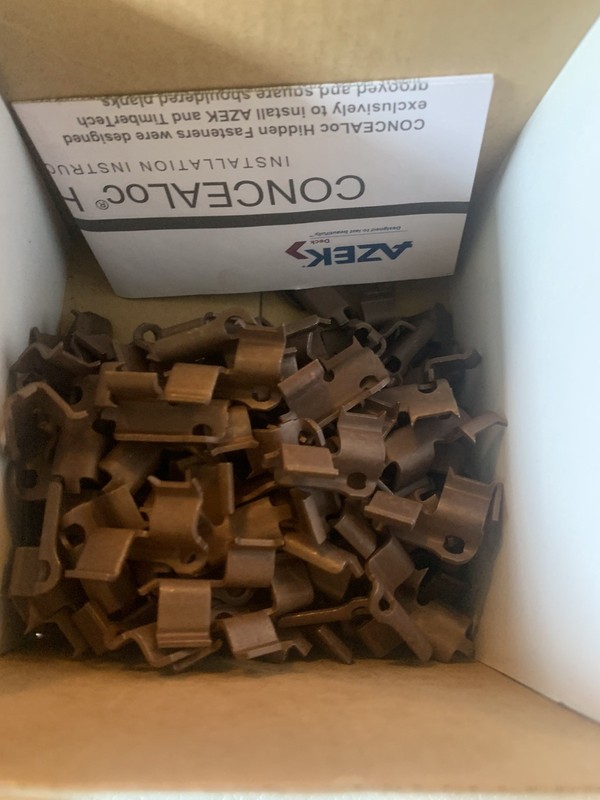 TimberTech CONCEALoc Deck Hidden Fasteners 120 Clips & 127 Screws 68.5 Sq Ft OB gallery