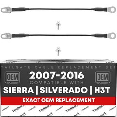 Tailgate Cable Set for Silverado, Sierra – Support Straps, Metal