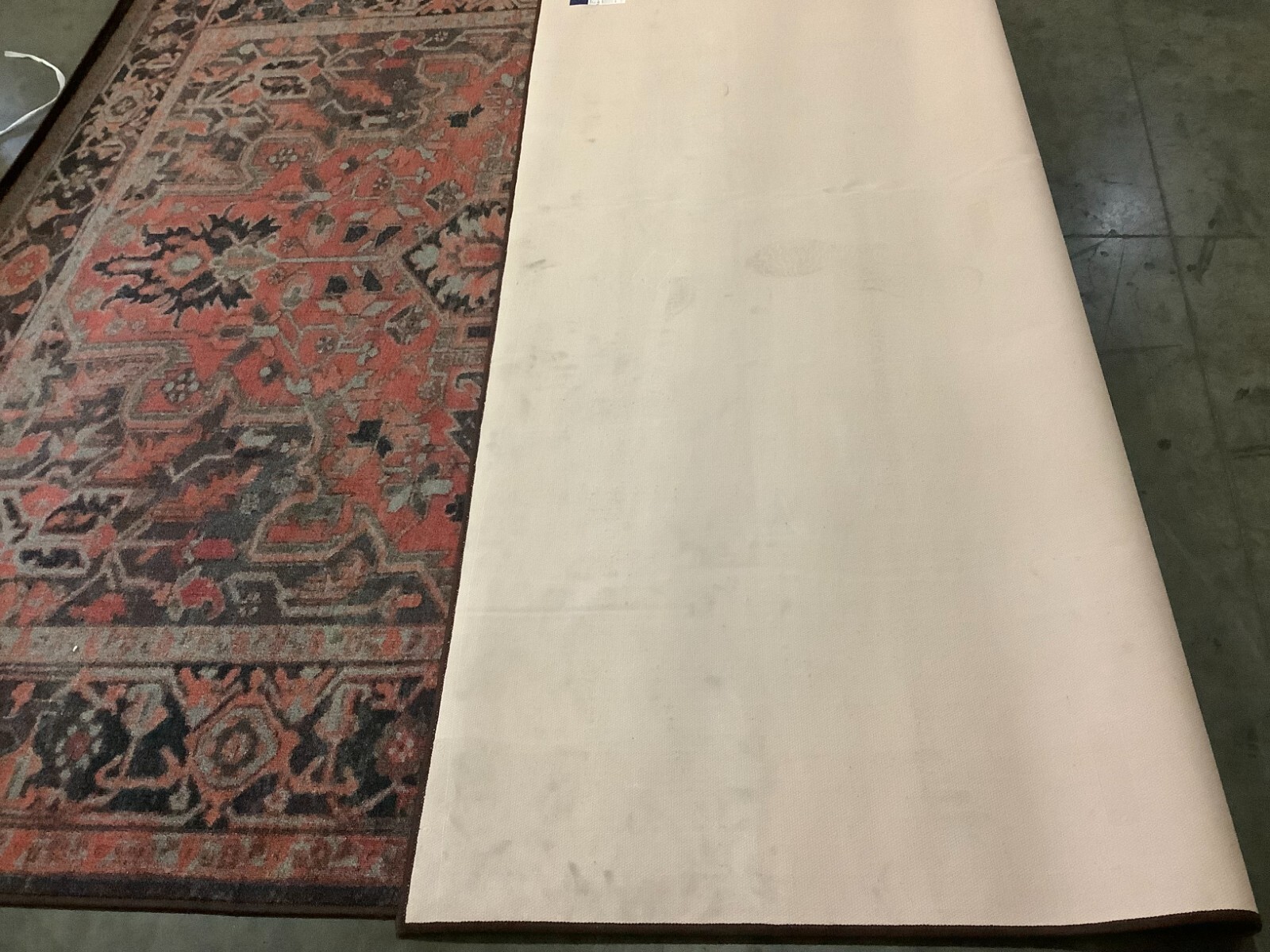 NAVY / RED 7'-9" x 10'-0" Back Stain Rug, Reduced Price 1172673493 JNY153M-8 gallery